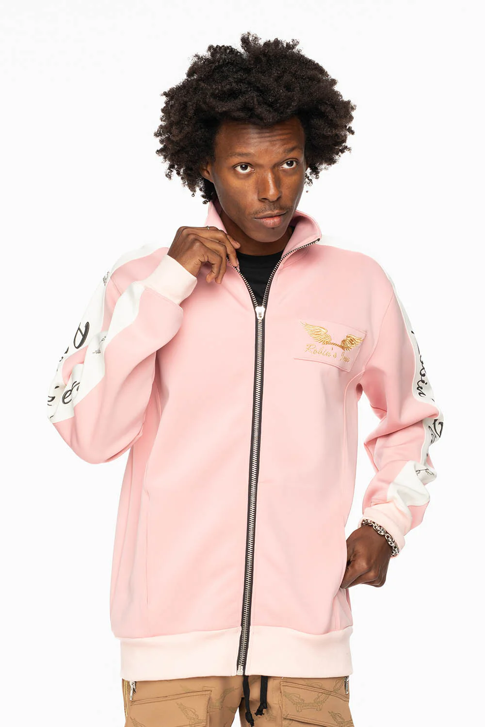 ROBIN’S TEAM TRACK JACKET IN PINK - Image 5