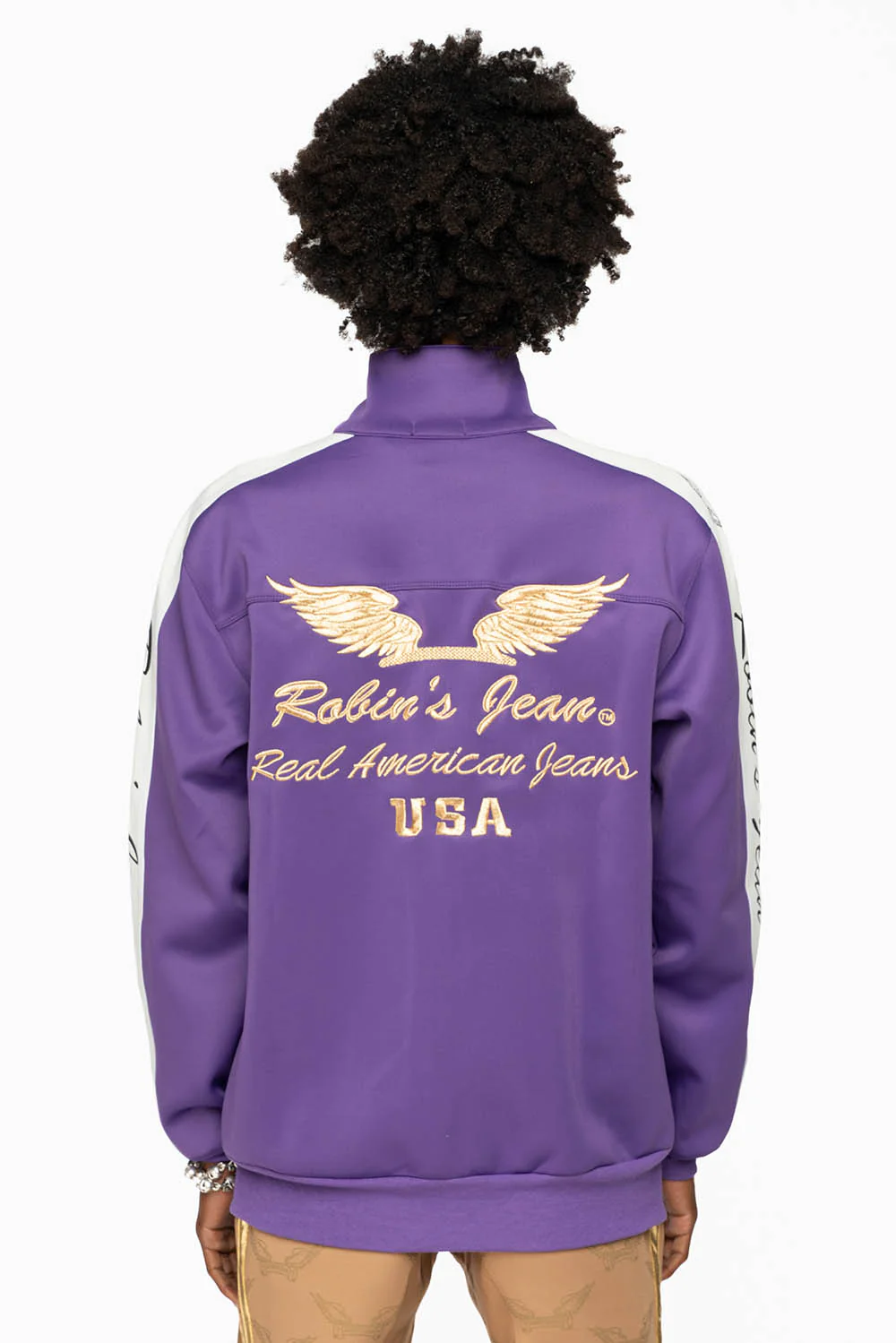 ROBIN’S TEAM TRACK JACKET IN PURPLE - Image 3