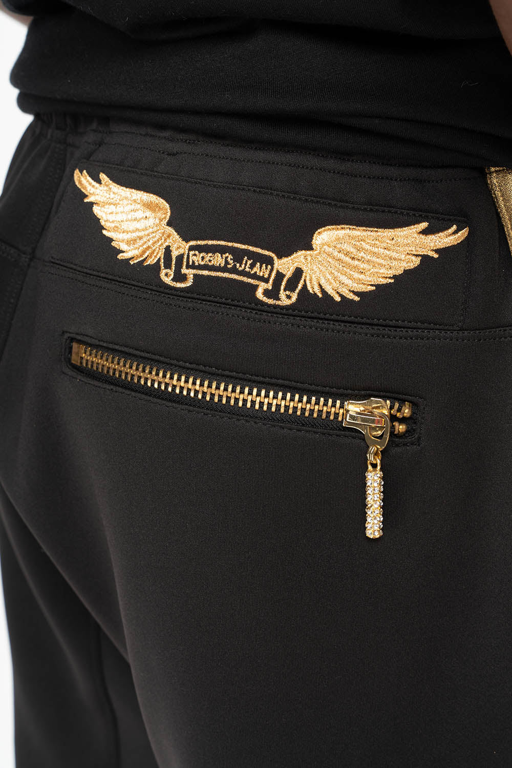 ROBIN TEAM JOGGER IN GOLD ON BLACK - Image 7