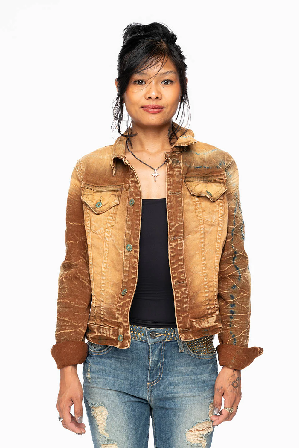 ROBIN'S JEAN DENIM JACKET IN 4D LIGHT PERU WASH - Image 3
