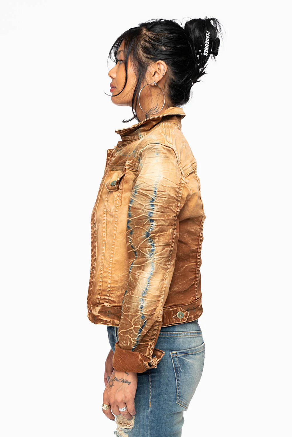 ROBIN'S JEAN DENIM JACKET IN 4D LIGHT PERU WASH - Image 4