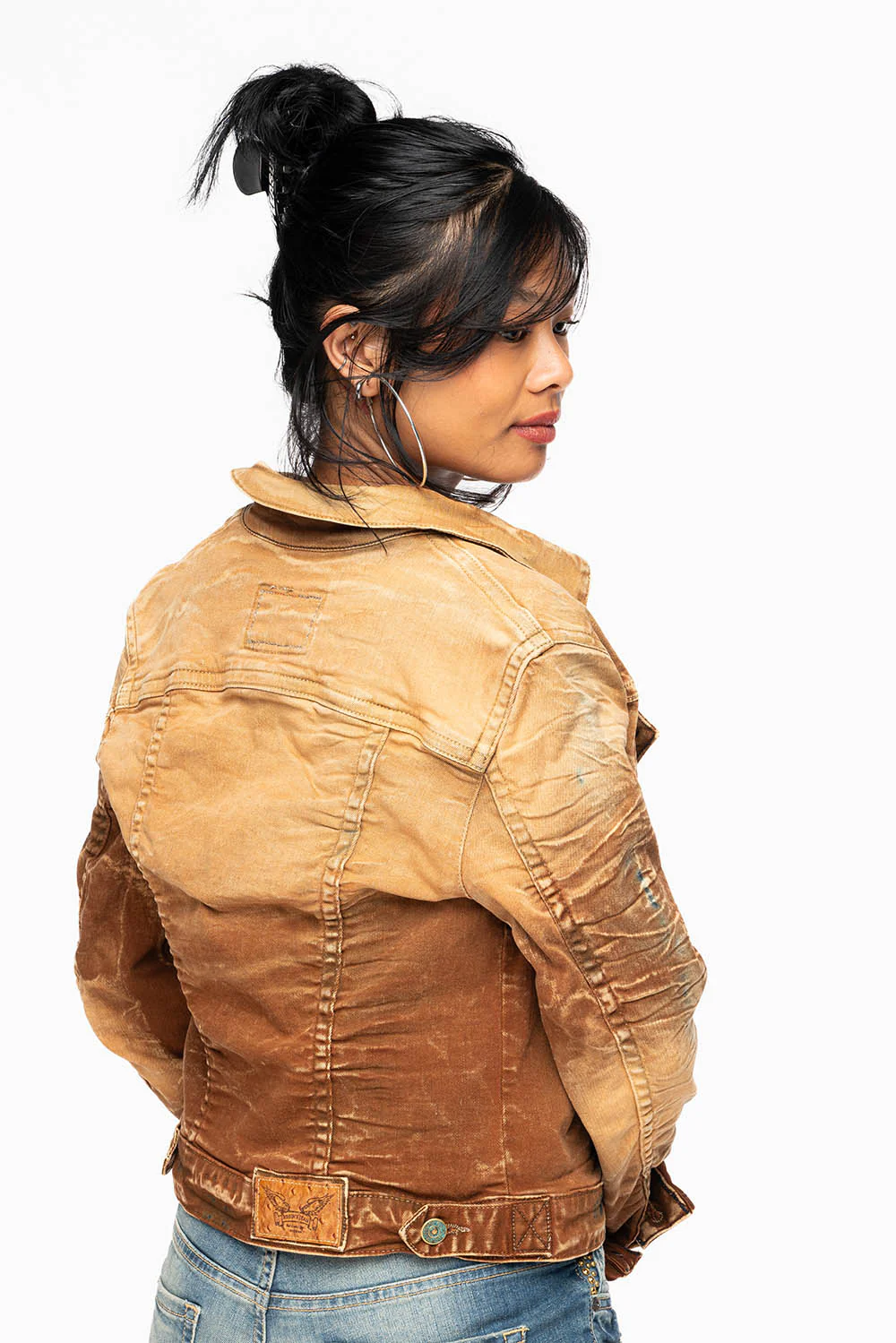 ROBIN'S JEAN DENIM JACKET IN 4D LIGHT PERU WASH - Image 6