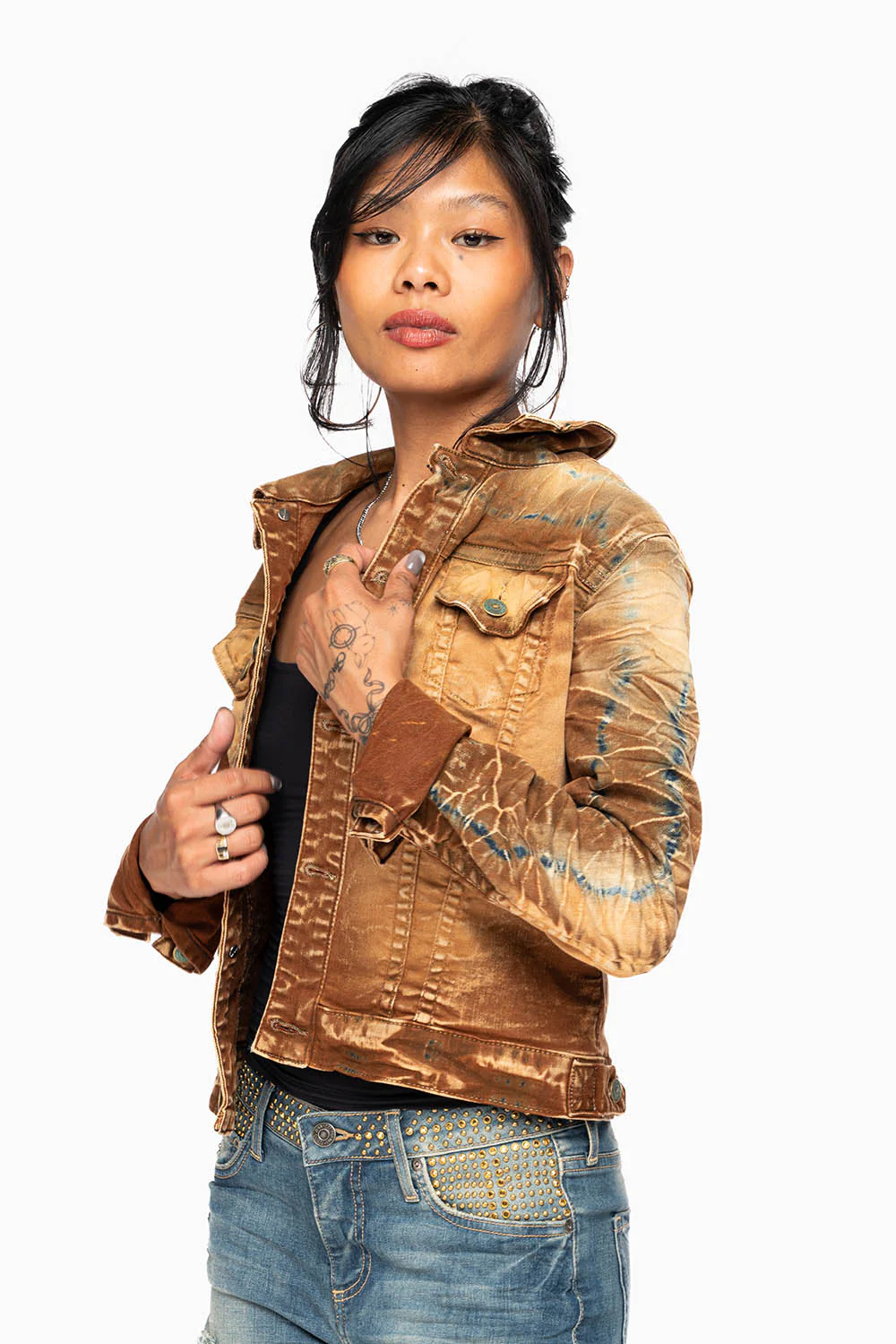 ROBIN'S JEAN DENIM JACKET IN 4D LIGHT PERU WASH - Image 7