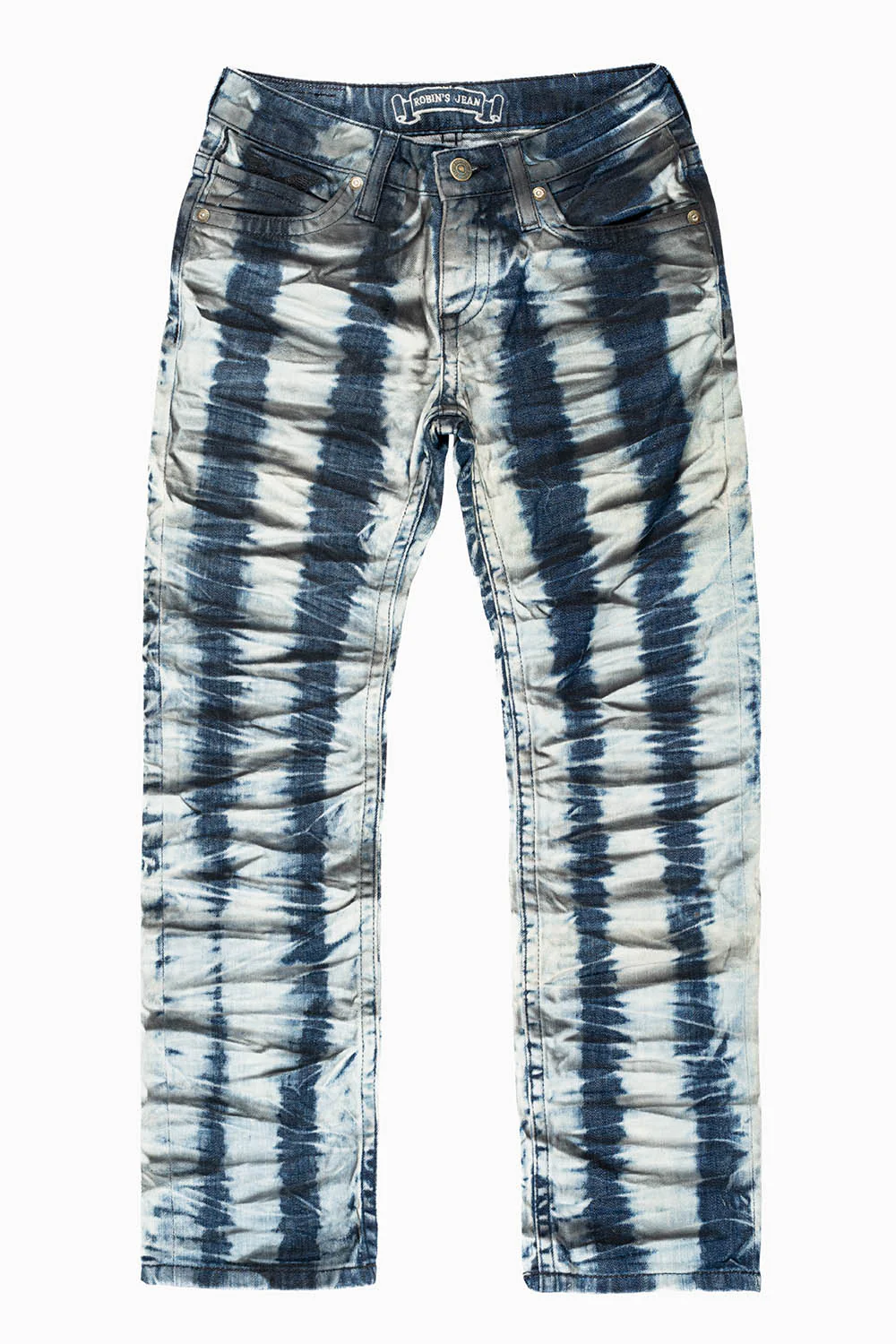 ROBINS KIDS LONG FLAP SLIM-STRAIGHT JEANS  IN PRISONER BLK WASH - Image 2