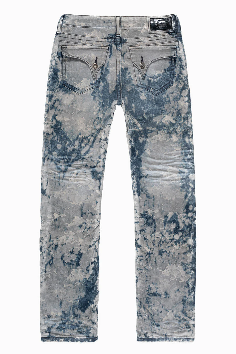 ROBINS KIDS LONG FLAP SLIM-STRAIGHT JEANS  IN TITANIA WASH