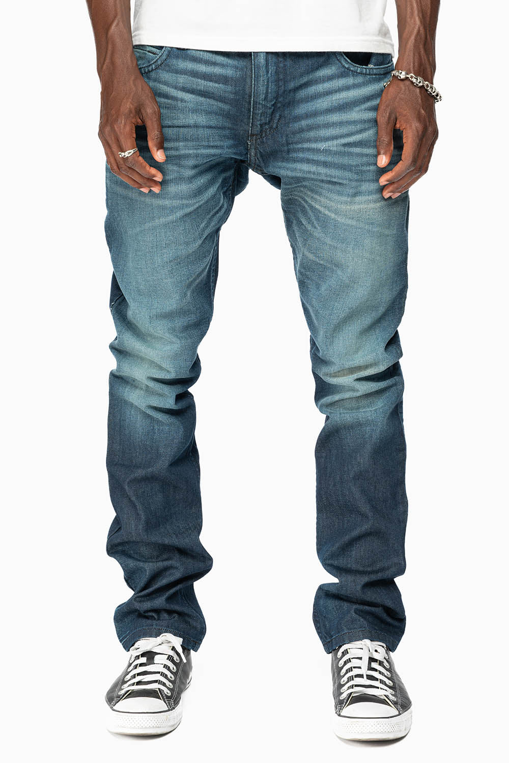 ROBINS RED LABEL SLIM JEANS IN DARK BLUE