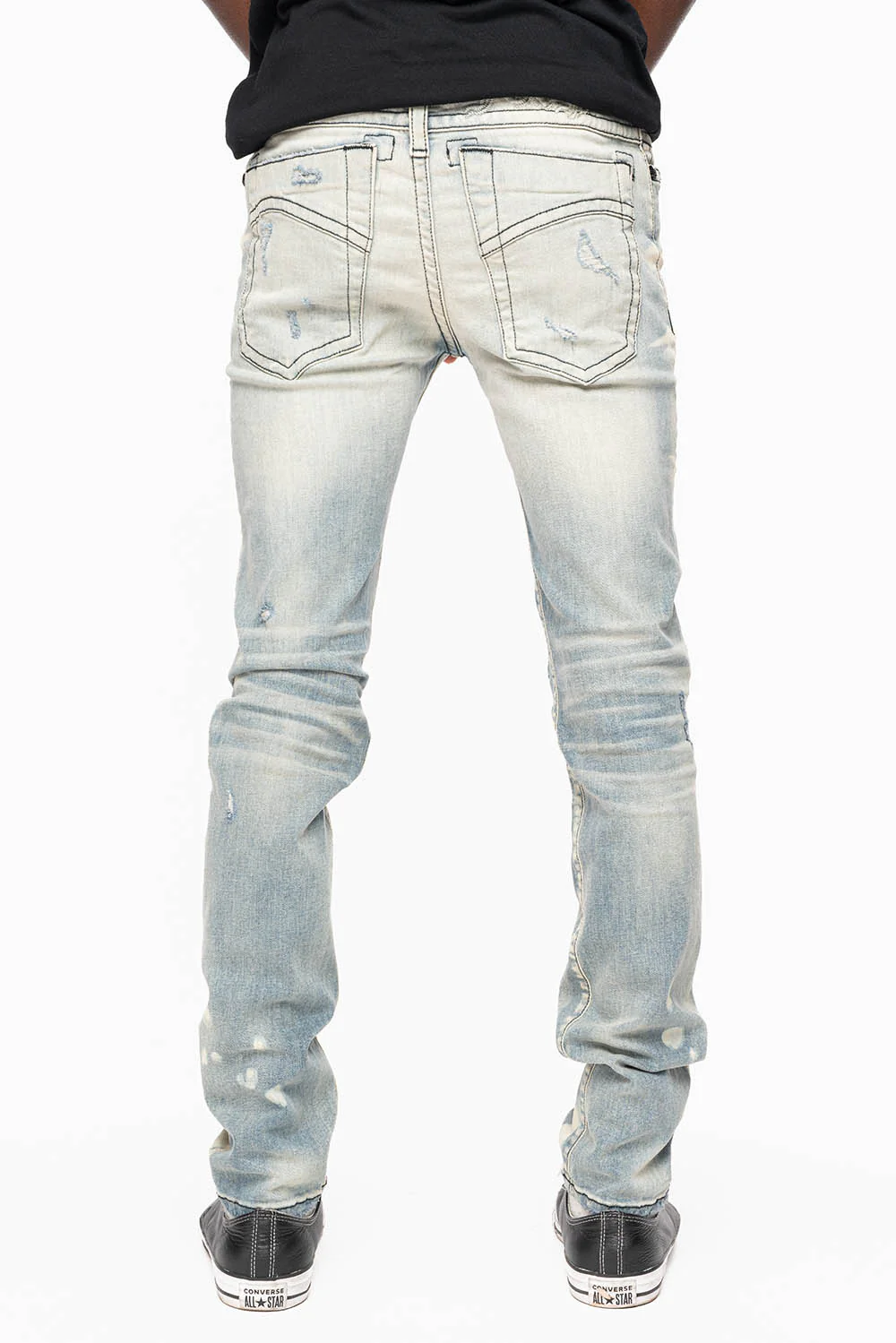 SKINNY JEAN IN BLUE NOMAD REPAIRED WASH - Image 3