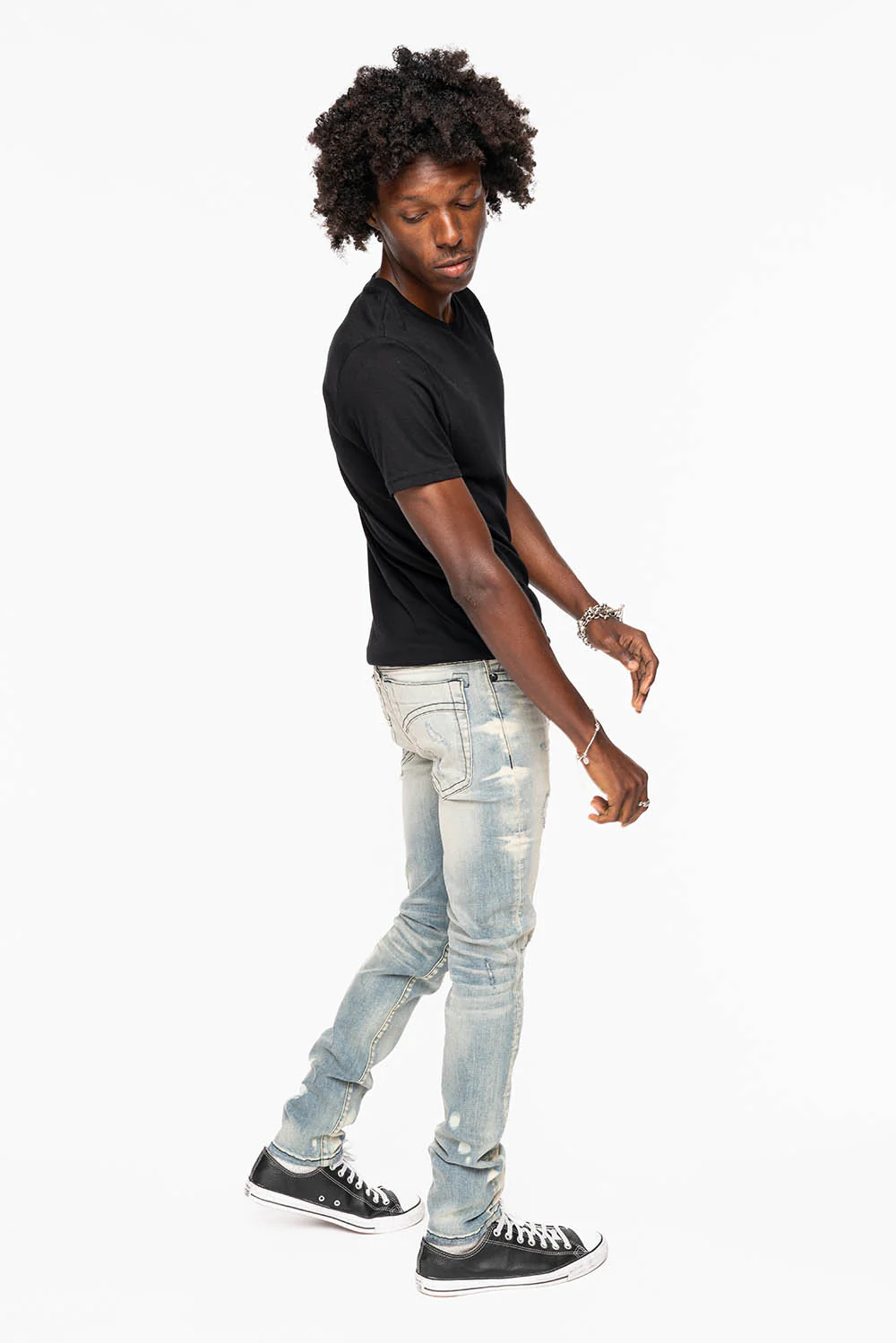 SKINNY JEAN IN BLUE NOMAD REPAIRED WASH - Image 5