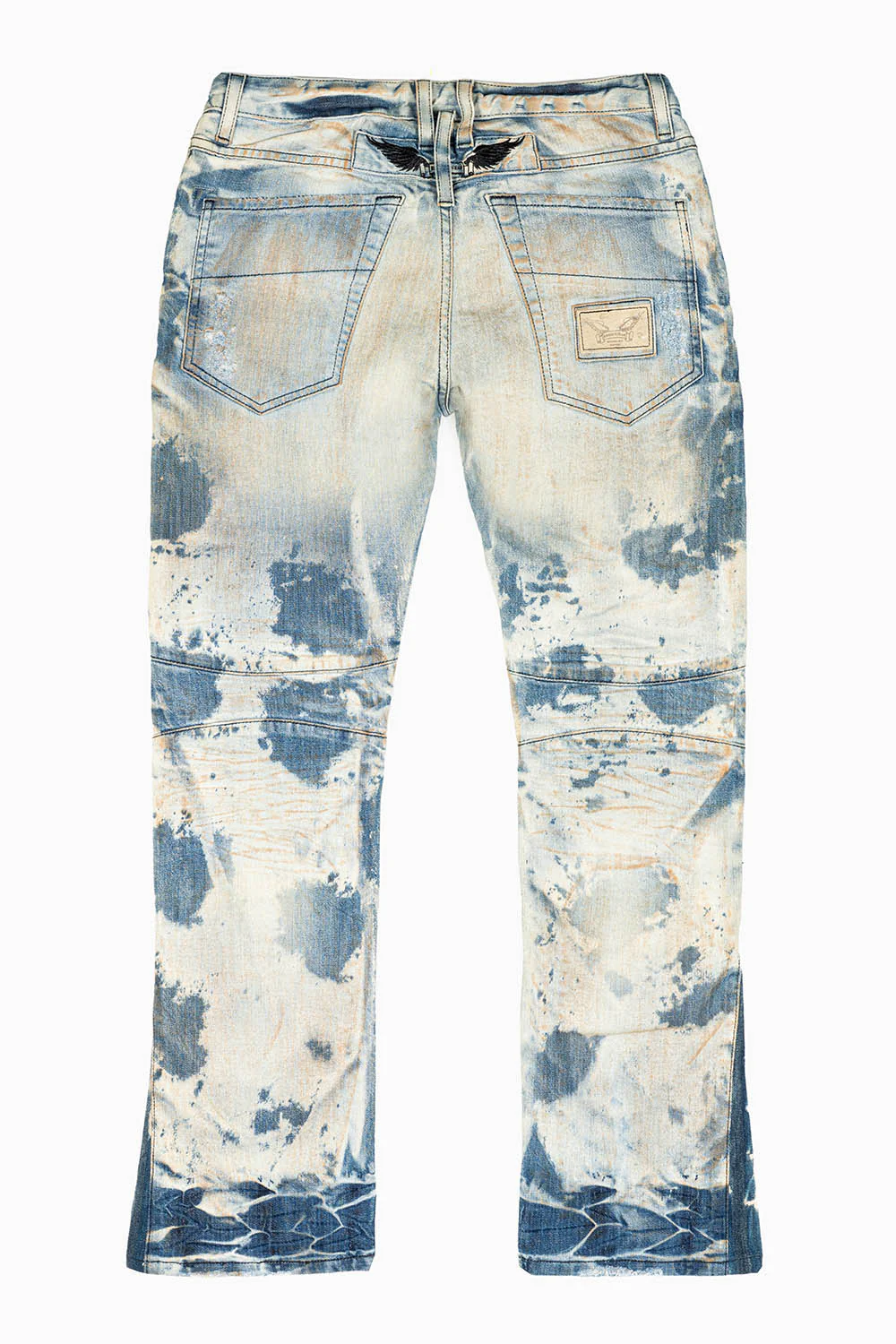 SLIM JEANS WITH OVAL PATCHES  IN JOSEPH INDIGO - Image 2
