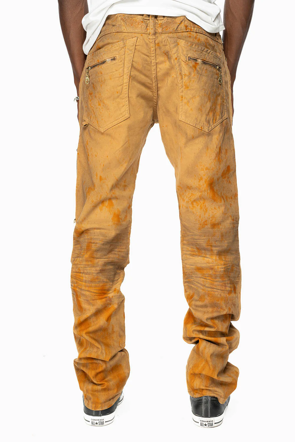 MENS THE SHOW BIKER JEANS IN SPRUS WASH - Image 3