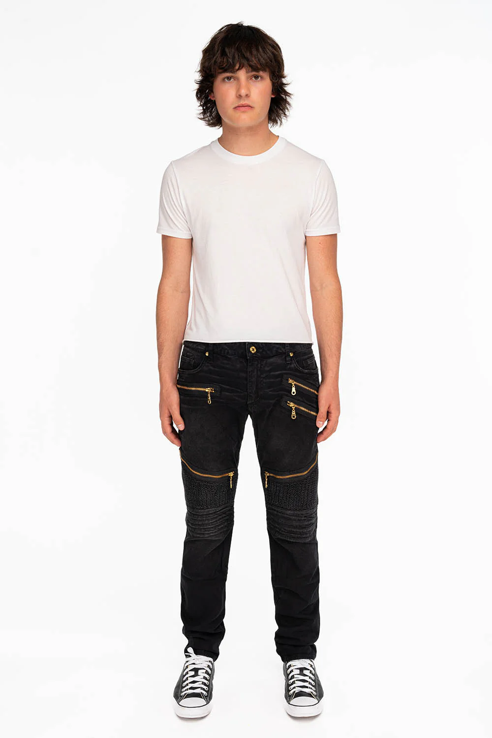 LONG FLAP BIKER IN ANTIQUE BLACK - Image 4