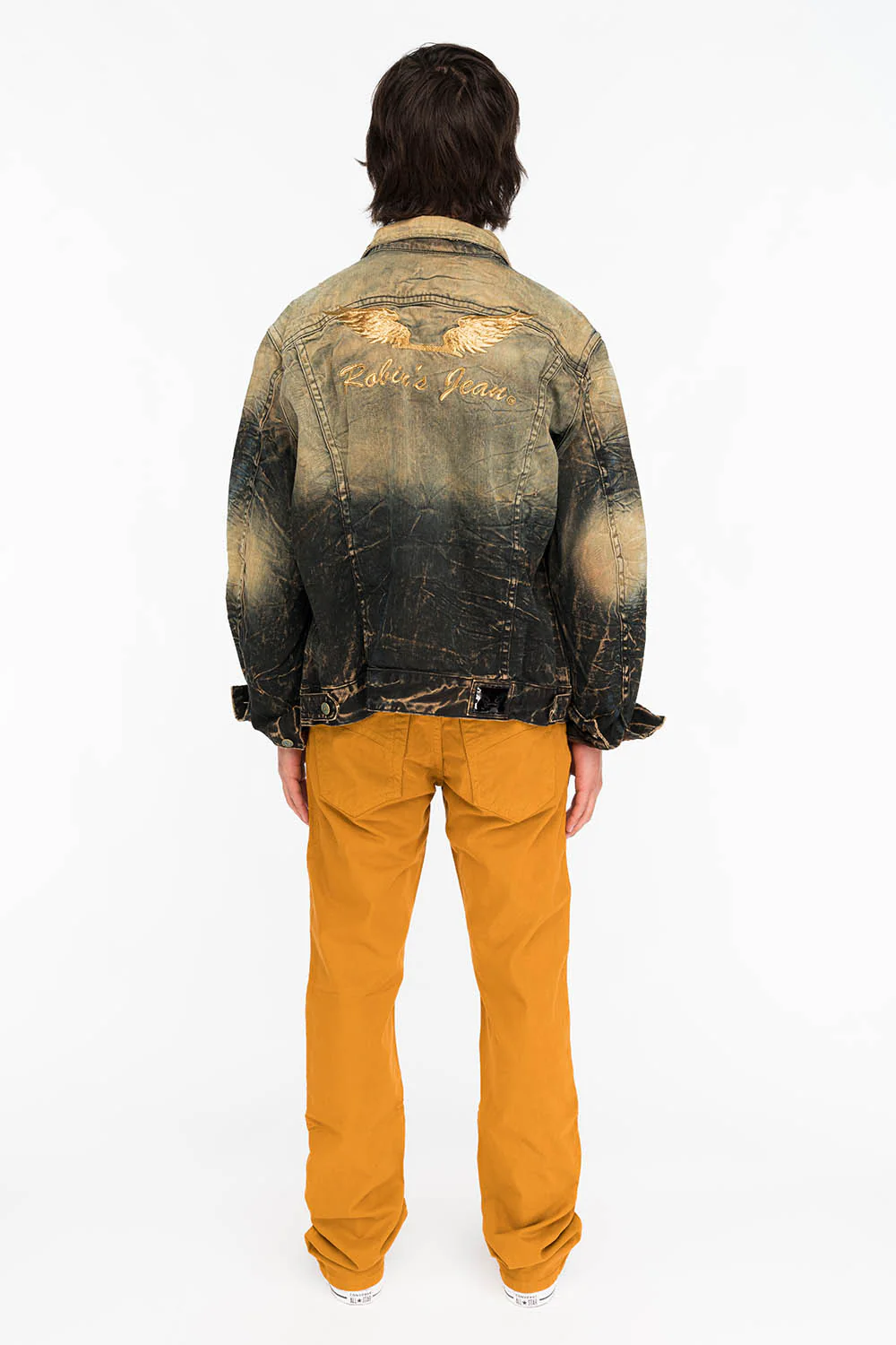 CLASSIC 5 POCKET STRAIGHT LEG JEANS IN CAMEL - Image 5