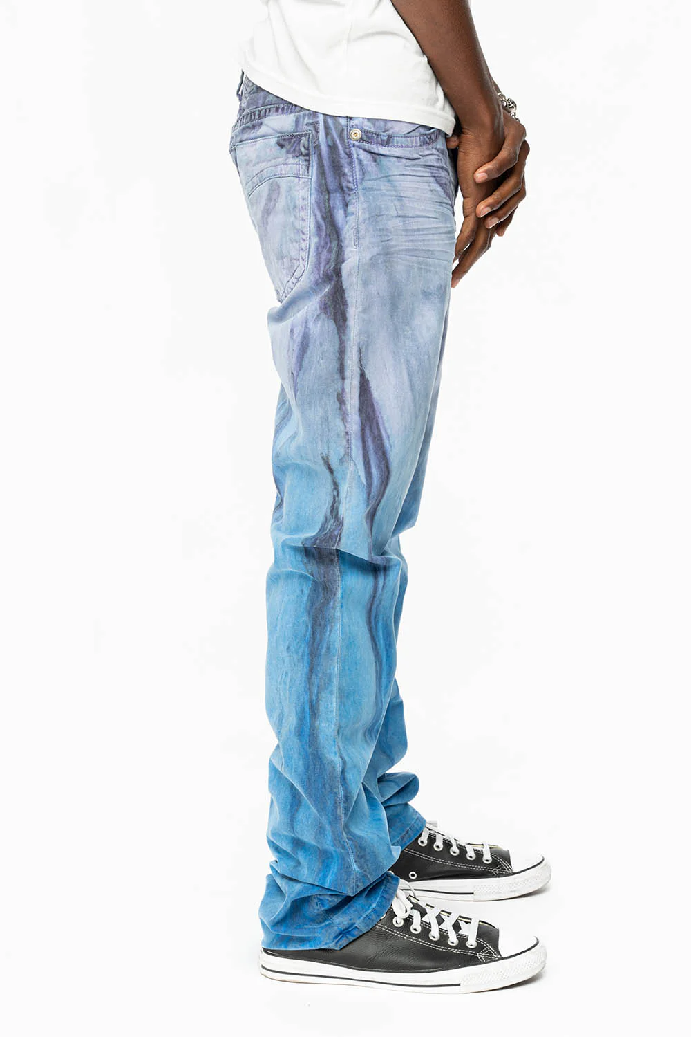 CLASSIC 5 POCKET  STRAIGHT  LEG JEANS  IN FIRE BLUE - Image 3