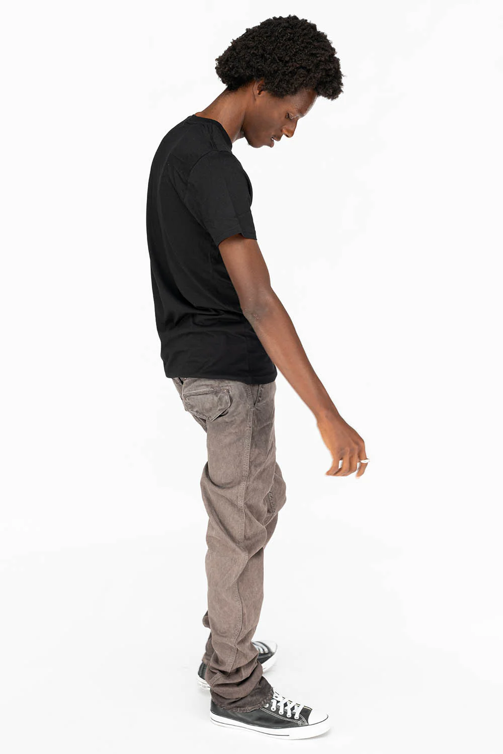 MENS TECHNIQUE CARGO PANTS IN COTTON CHOCOLALE - Image 6