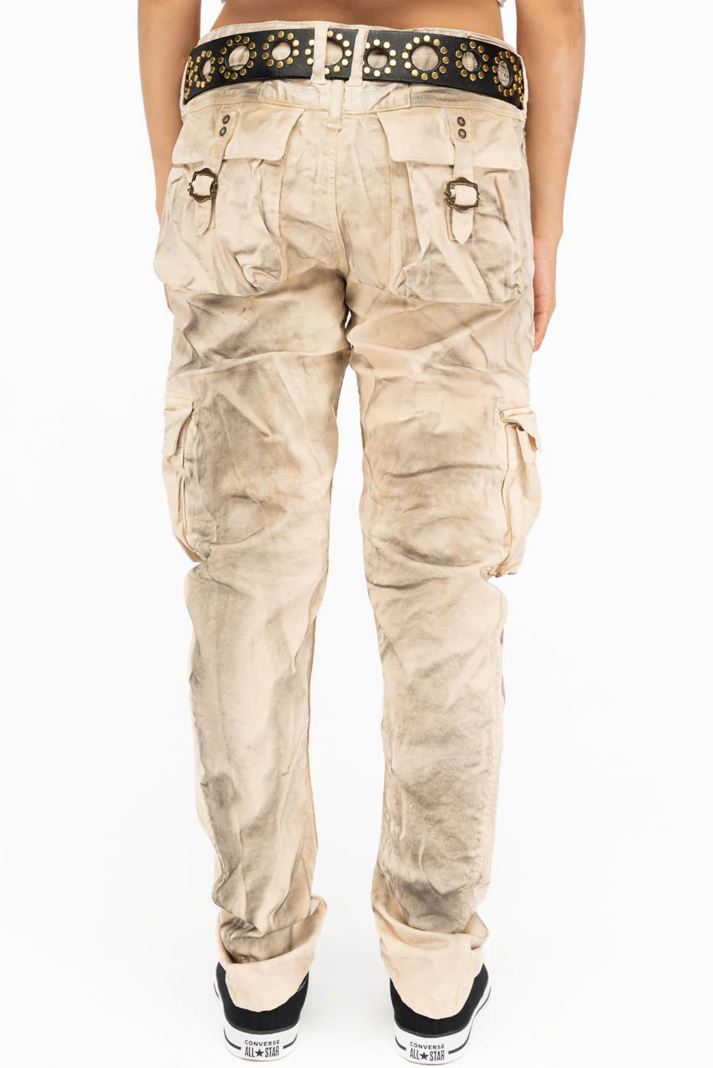 WOMENS MILITARY STYLE CARGO IN SUPERNATURAL BEIGE - Image 3