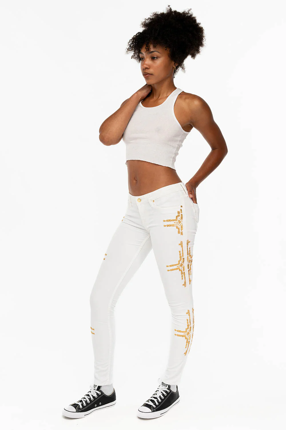 MARILYN SKINNY IN CHAPA WHITE - Image 4