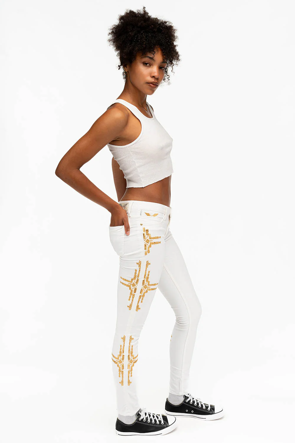 MARILYN SKINNY IN CHAPA WHITE - Image 5
