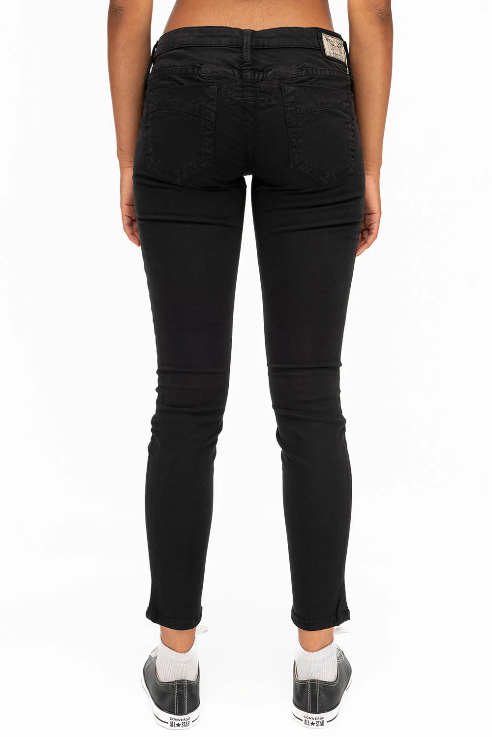 MARILYN SKINNY IN BLACK ON BLACK - Image 3